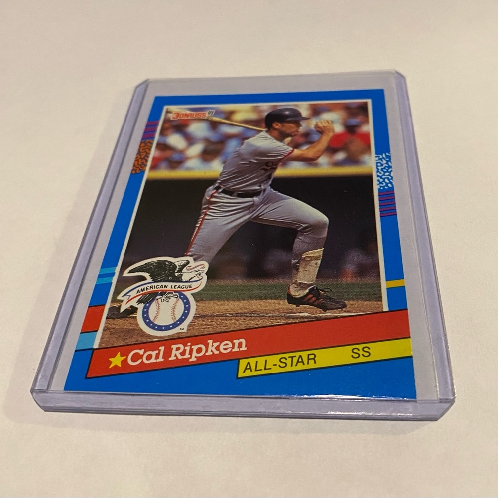 Cal Ripken Jr. 1991 Error Donruss Baseball Card (No Dot after inc) #52 Vintage